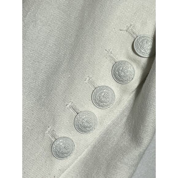 Elie Tahari Blazer Double Breasted Womens 8 White Linen Blend Open Career Office - Picture 8 of 15